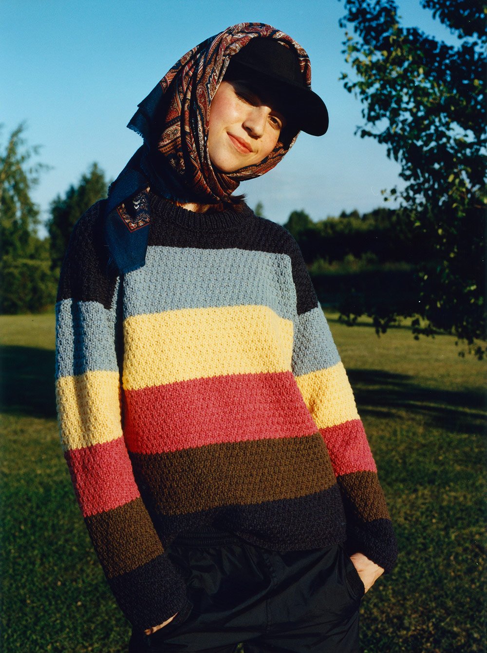 Striped-Chunky-Sweat